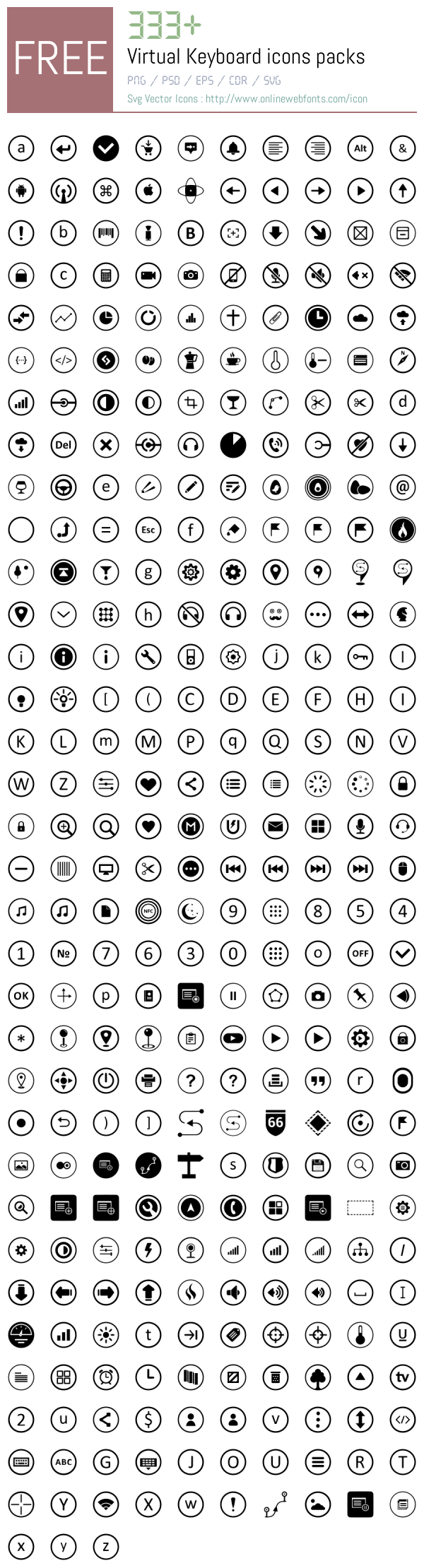+333 Virtual Keyboard Icons Packs Free Downloads - OnlineWebFonts.COM