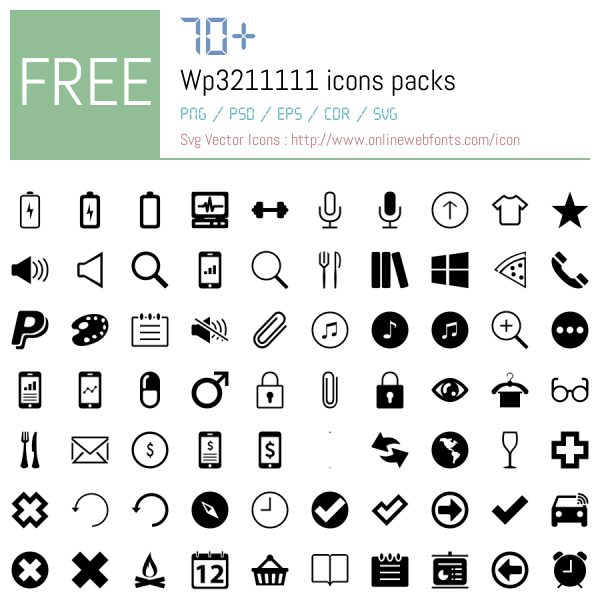 +70 Wp3211111 Icons Packs Free Downloads - OnlineWebFonts.COM