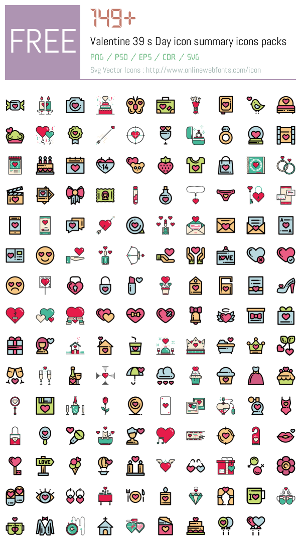 +149 Valentine 39 s Day icon summary Icons Packs Free Downloads ...