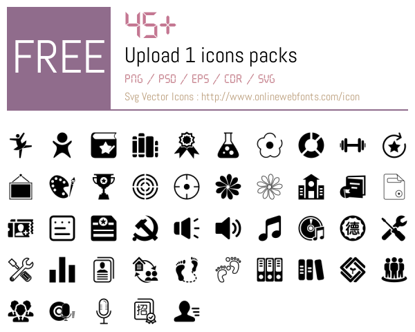 +45 Upload 1 Icons Packs Free Downloads - OnlineWebFonts.COM