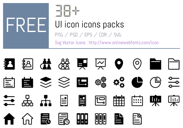 +38 UI icon Icons Packs Free Downloads - OnlineWebFonts.COM