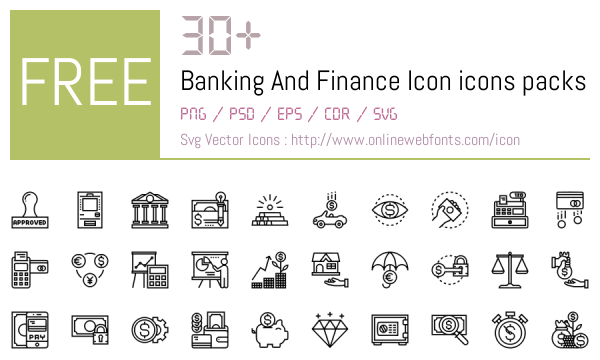 +30 Banking And Finance Icon Icons Packs Free Downloads ...
