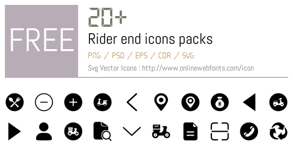 +20 Rider end Icons Packs Free Downloads - OnlineWebFonts.COM