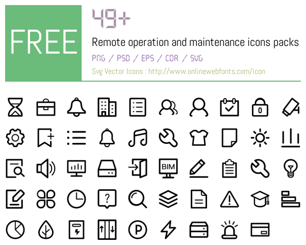 Normal Operating Condition Icon +49 Remote operation and maintenance Icons Packs Free Downloads ...
