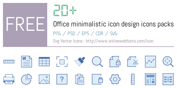 +20 Office minimalistic icon design Icons Packs Free Downloads ...