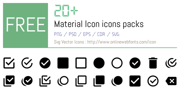 +20 Material Icon Icons Packs Free Downloads - OnlineWebFonts.COM