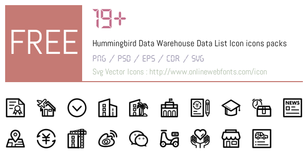 +19 Hummingbird Data Warehouse Data List Icon Icons Packs Free ...