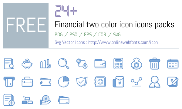 +24 Financial two color icon Icons Packs Free Downloads ...
