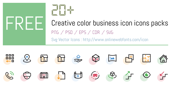 +20 Creative color business icon Icons Packs Free Downloads ...