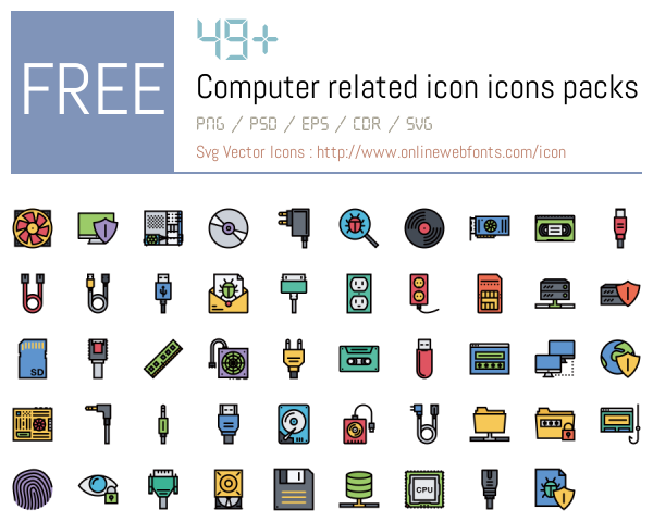 +49 Computer related icon Icons Packs Free Downloads - OnlineWebFonts.COM
