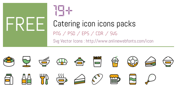 +19 Catering icon Icons Packs Free Downloads - OnlineWebFonts.COM
