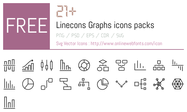 +21 Linecons Graphs Icons Packs Free Downloads - OnlineWebFonts.COM