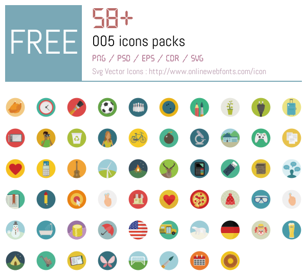 +58 005 Icons Packs Free Downloads - OnlineWebFonts.COM