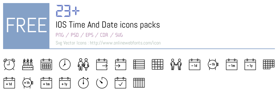 Ios Time Logo +23 IOS Time And Date Svg Animations Packs Free Downloads ...