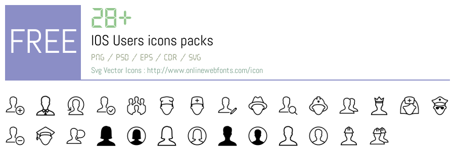 +28 IOS Users Svg Animations Packs Free Downloads - OnlineWebFonts.COM