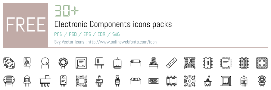 Web Component Svg +30 Electronic Components Svg Animations Packs Free Downloads ...