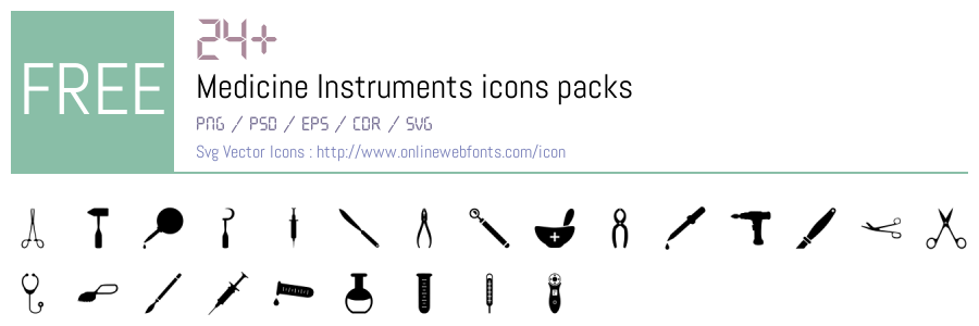 +24 Medicine Instruments Svg Animations Packs Free Downloads ...