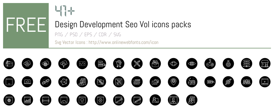 +41 Design Development Seo Vol Svg Animations Packs Free Downloads ...