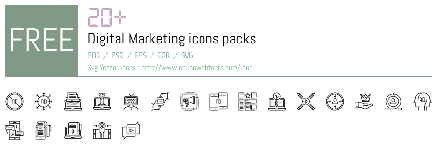 +20 Digital Marketing Svg Animations Packs Free Downloads ...