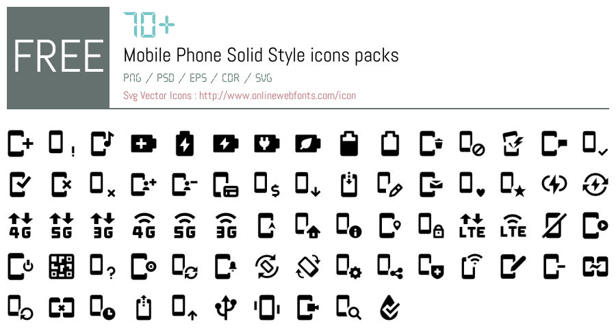 +70 Mobile Phone Solid Style Svg Animations Packs Free Downloads ...