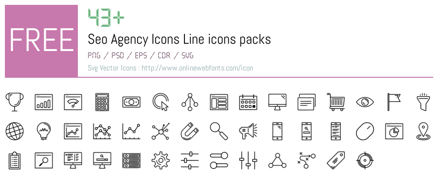 +43 Seo Agency Icons Line Svg Animations Packs Free Downloads ...