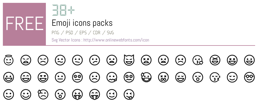 Download File Icon Emoji Shortcode +38 Emoji Svg Animations Packs Free Downloads - OnlineWebFonts.COM