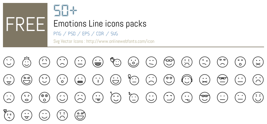+50 Emotions Line Svg Animations Packs Free Downloads - OnlineWebFonts.COM