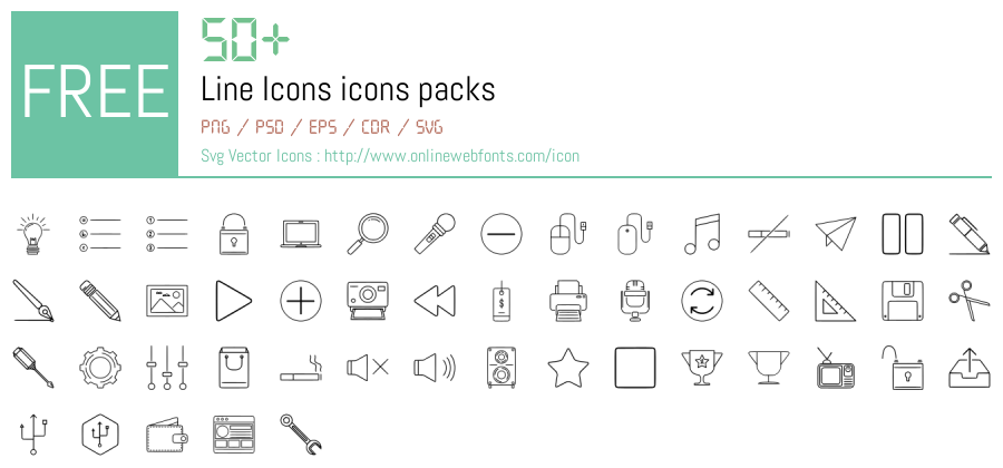 +50 Line Icons Svg Animations Packs Free Downloads - OnlineWebFonts.COM