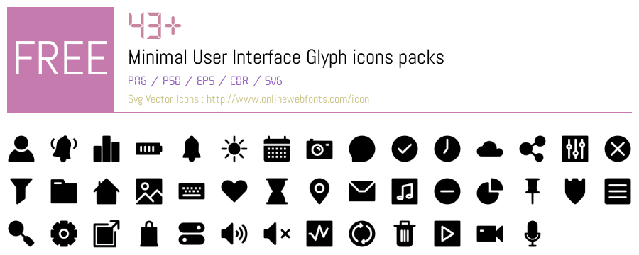 +43 Minimal User Interface Glyph Svg Animations Packs Free Downloads ...