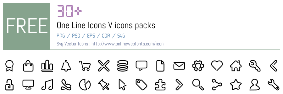 +30 One Line Icons V Svg Animations Packs Free Downloads ...