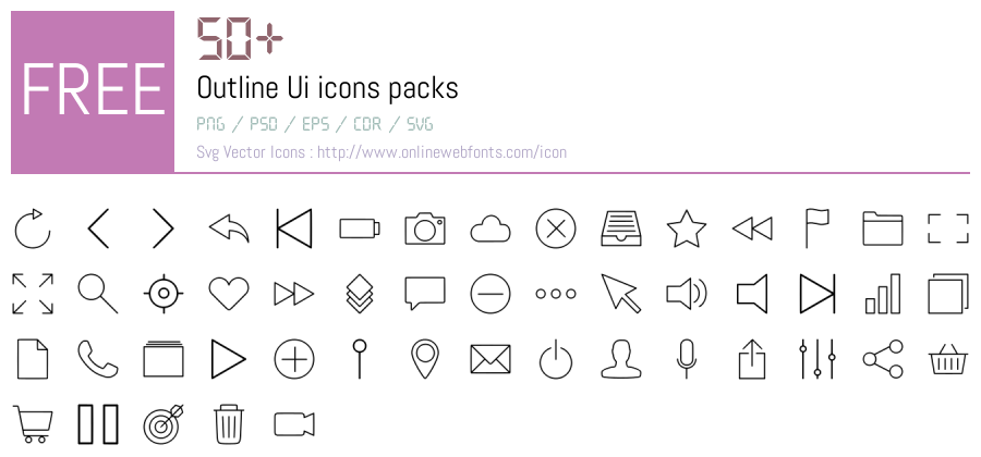 +50 Outline Ui Svg Animations Packs Free Downloads - OnlineWebFonts.COM