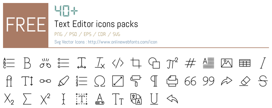 +40 Text Editor Svg Animations Packs Free Downloads - OnlineWebFonts.COM