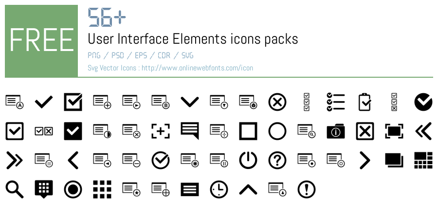 +56 User Interface Elements Svg Animations Packs Free Downloads ...