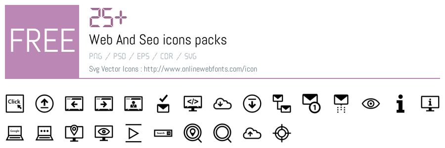 +25 Web And Seo Svg Animations Packs Free Downloads - OnlineWebFonts.COM