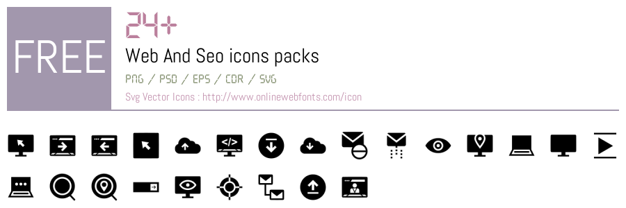 +24 Web And Seo Svg Animations Packs Free Downloads - OnlineWebFonts.COM