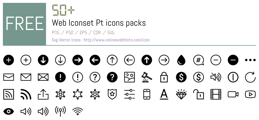 +50 Web Iconset Pt Svg Animations Packs Free Downloads - OnlineWebFonts.COM