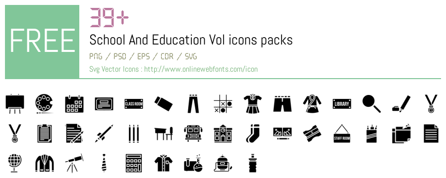 +39 School And Education Vol Svg Animations Packs Free Downloads ...