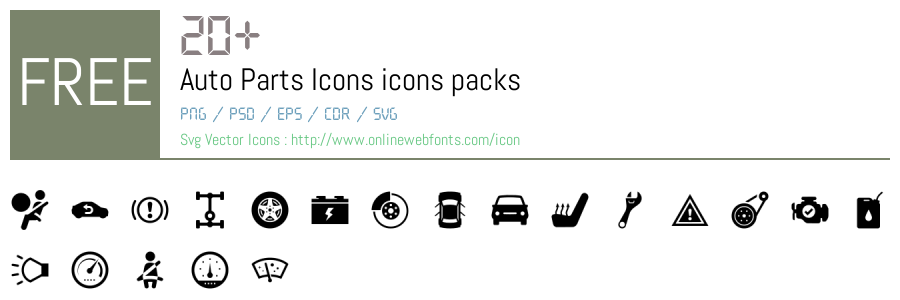 Modify Part Icon +20 Auto Parts Icons Svg Animations Packs Free Downloads ...