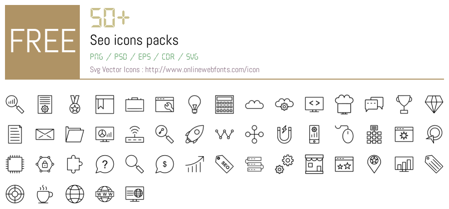 +50 Seo Svg Animations Packs Free Downloads - OnlineWebFonts.COM