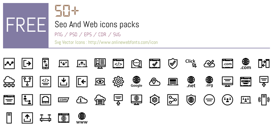 +50 Seo And Web Svg Animations Packs Free Downloads - OnlineWebFonts.COM