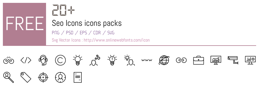+20 Seo Icons Svg Animations Packs Free Downloads - OnlineWebFonts.COM