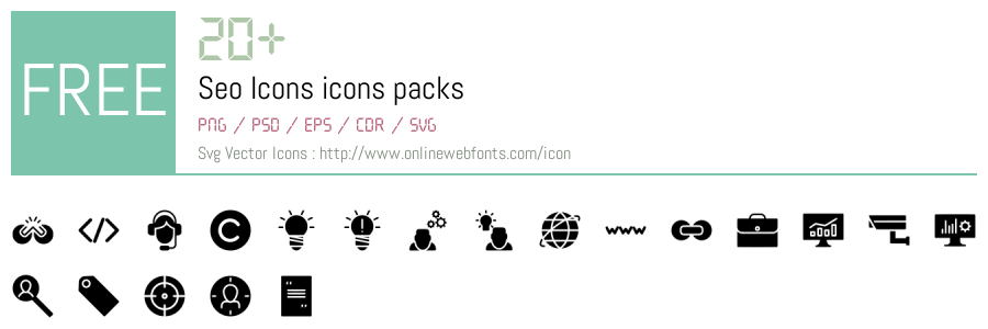 +20 Seo Icons Svg Animations Packs Free Downloads - OnlineWebFonts.COM