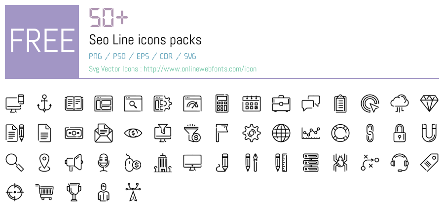 +50 Seo Line Svg Animations Packs Free Downloads - OnlineWebFonts.COM