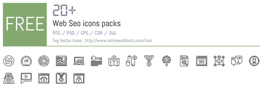 +20 Web Seo Svg Animations Packs Free Downloads - OnlineWebFonts.COM
