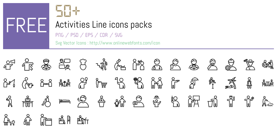 +50 Activities Line Svg Animations Packs Free Downloads ...