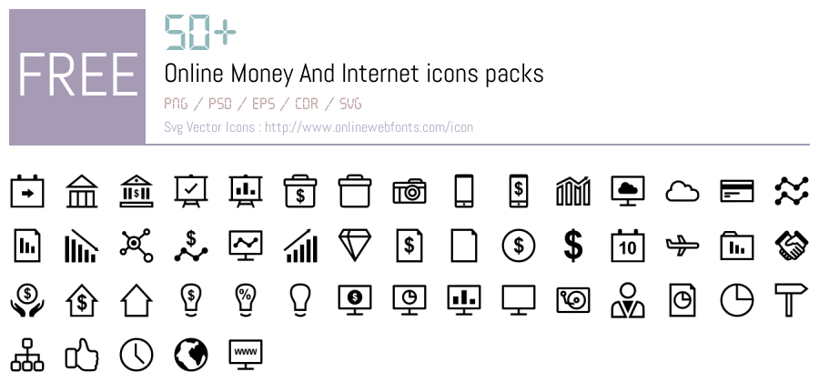 +50 Online Money And Internet Svg Animations Packs Free Downloads ...