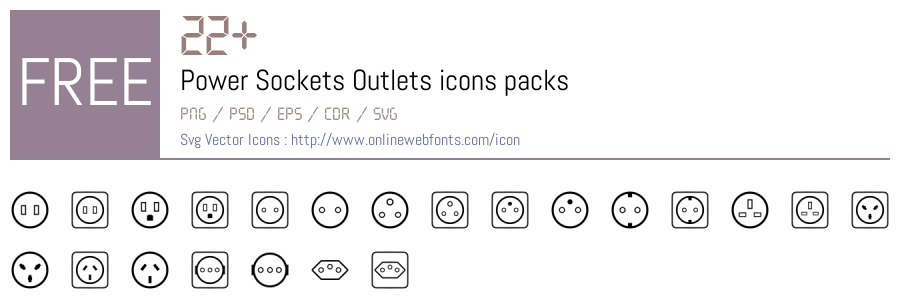 +22 Power Sockets Outlets Svg Animations Packs Free Downloads ...