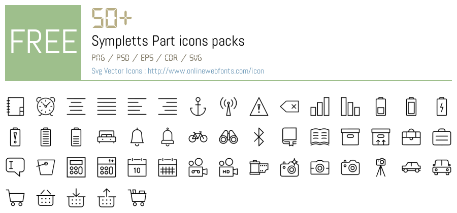 +50 Sympletts Part Svg Animations Packs Free Downloads - OnlineWebFonts.COM