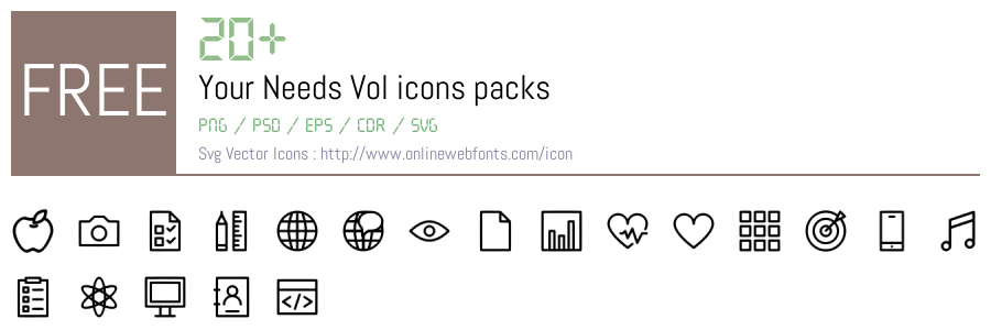 +20 Your Needs Vol Svg Animations Packs Free Downloads - OnlineWebFonts.COM