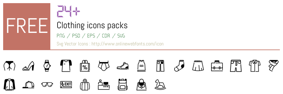 +24 Clothing Svg Animations Packs Free Downloads - OnlineWebFonts.COM